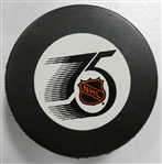 NHL 75th Season Game Puck