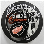 Chris Osgood Autographed 1997 Cup Puck