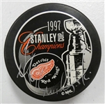 Mike Krushelnyski Autographed 1997 Cup Puck