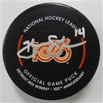 Brendan Shanahan Autographed Red Wings 100th Puck