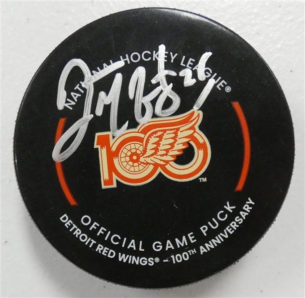 Darren McCarty Autographed Red Wings 100th Puck