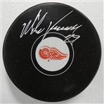 Mike Vernon Autographed Red Wings Puck