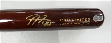Justyn-Henry Malloy Game Used Autographed Bat