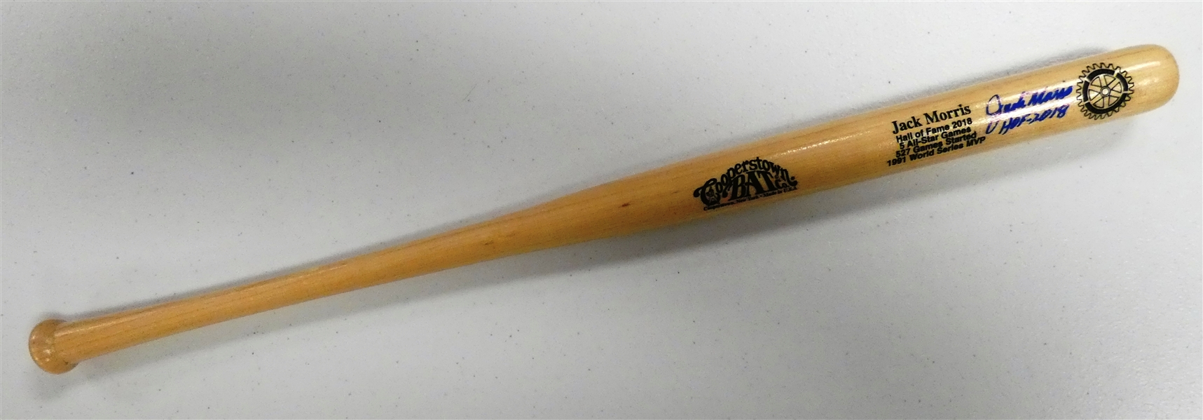 Jack Morris Autographed Mini Bat