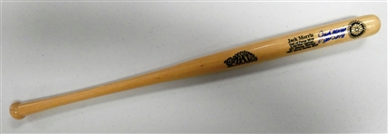 Jack Morris Autographed Mini Bat