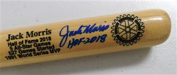Jack Morris Autographed Mini Bat