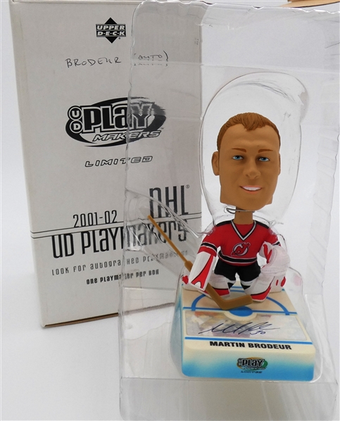 Martin Brodeur Autographed Upper Deck Playmakers