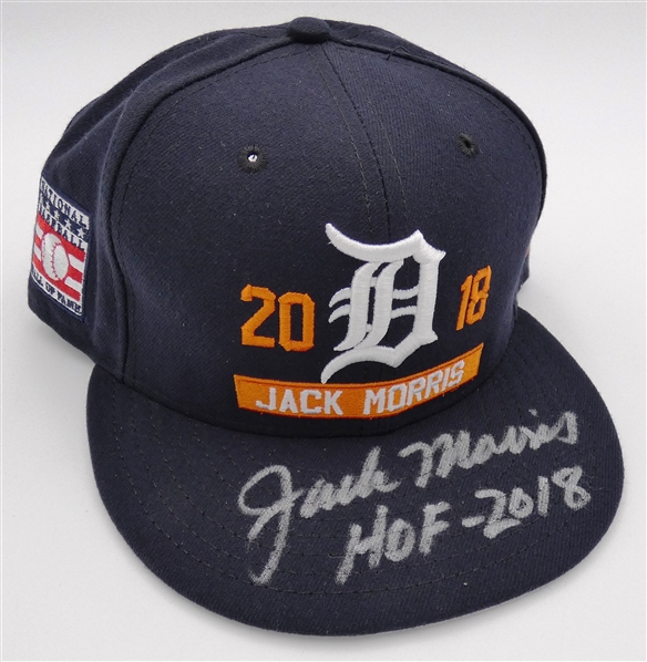Jack Morris Autographed Hall of Fame Hat