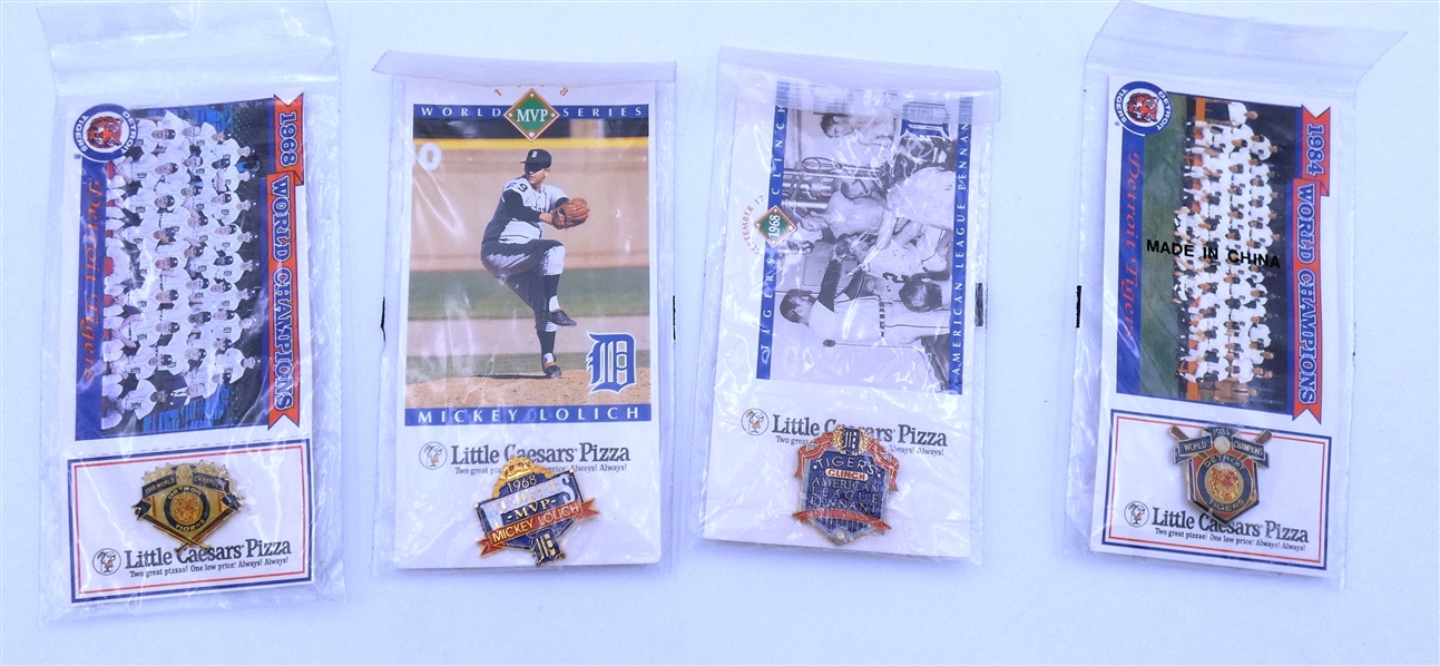 Detroit Tigers World Series Pin Lot