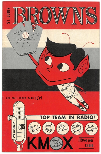 St. Louis Browns Vintage Scorebook