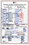 Kirk Gibson Autographed 9/7/2003 Lineup Card