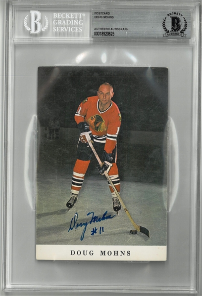 Doug Mohns Autographed Postcard