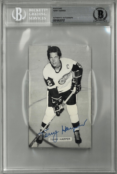 Terry Harper Autographed Postcard