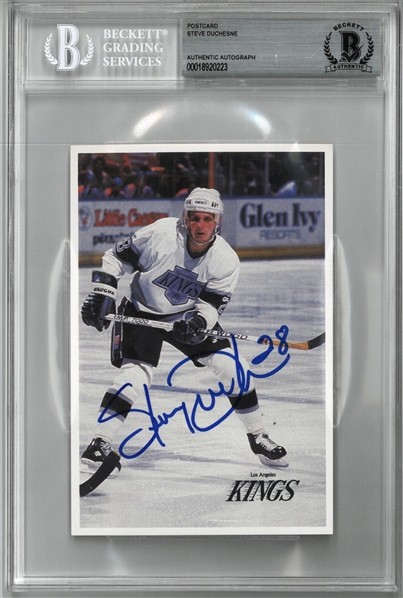 Steve Duchesne Autographed Postcard