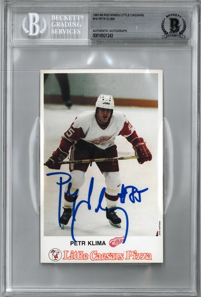 Petr Klima Autographed Postcard