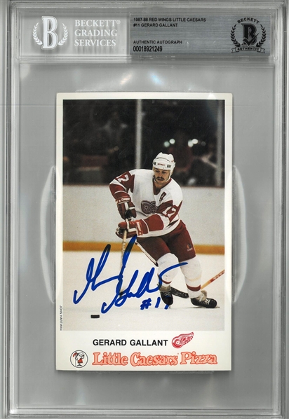 Gerard Gallant Autographed Postcard