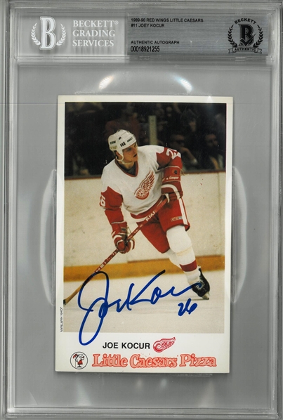 Joey Kocur Autographed Postcard