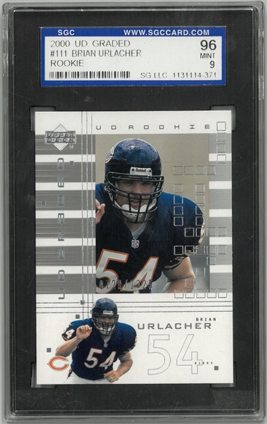 Brian Urlacher 2000 UD Graded SGC 96