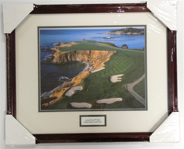 Pebble Beach Framed 11x14 Hole 8