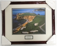 Pebble Beach Framed 11x14 Hole 8