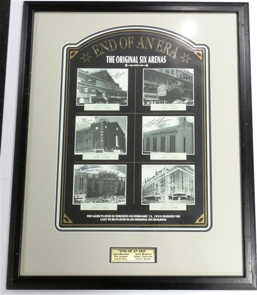 Original 6 Display Signed by 6 HOFers (Pick up Only)