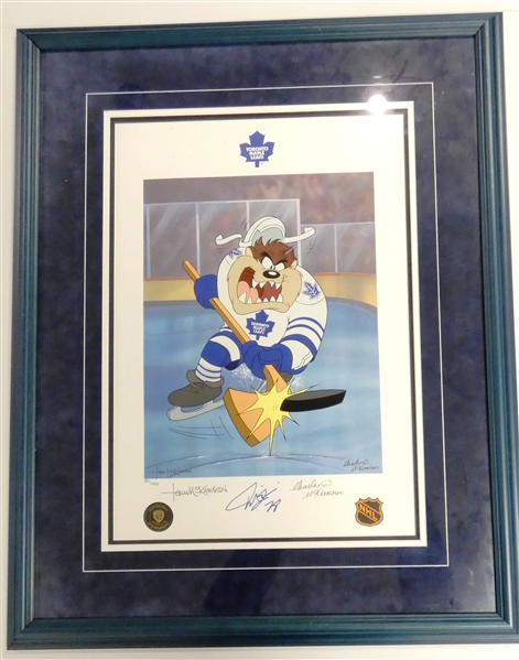 Tie Domi Autographed Warner Bros Lithograph (Pick up only)
