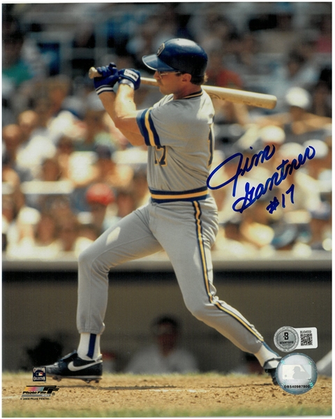 Jim Gantner Autographed 8x10