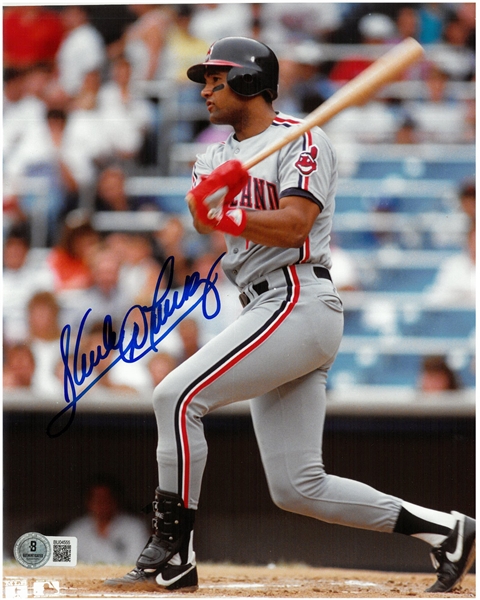 Sandy Alomar, Jr. Autographed 8x10