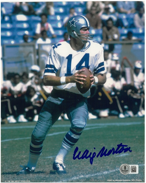 Craig Morton Autographed 8x10