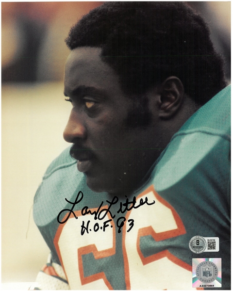 Larry Little Autographed 8x10