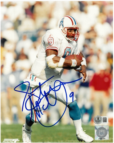 Steve McNair Autographed 8x10
