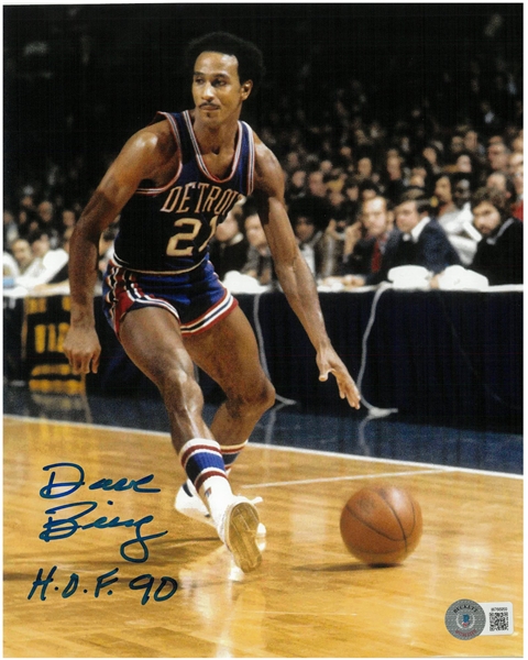 Dave Bing Autographed 8x10