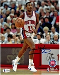 Isiah Thomas Autographed 8x10