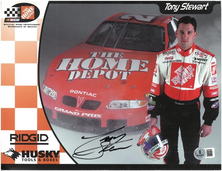 Tony Stewart Autographed 8x10