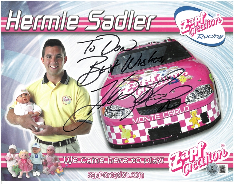 Hermie Sadler Autographed 8x10