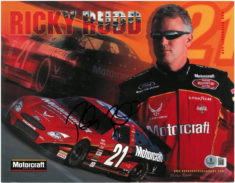 Ricky Rudd Autographed 8x10