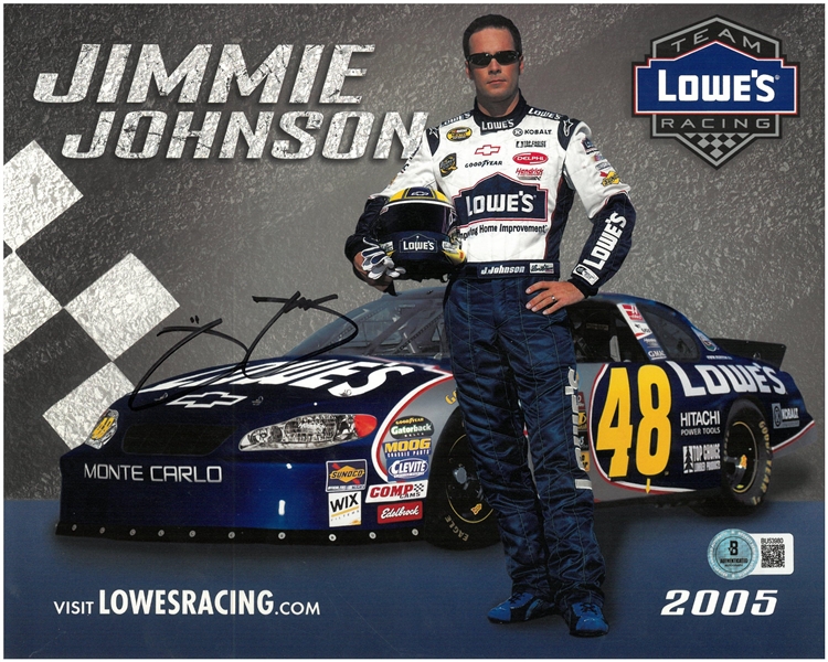 Jimmie Johnson Autographed 8x10