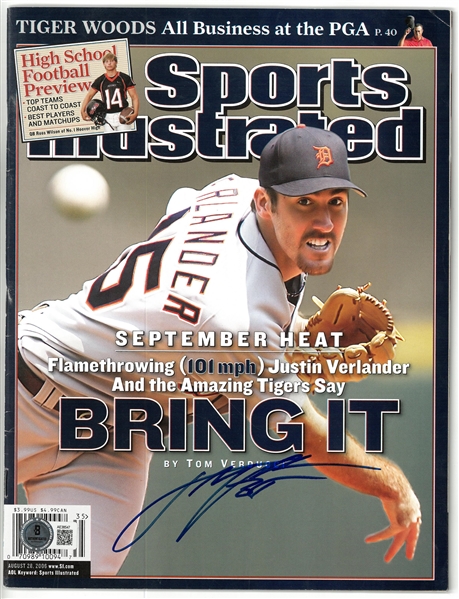 Justin Verlander Autographed Sports Illustrated