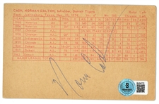 Norm Cash Autographed Postcard