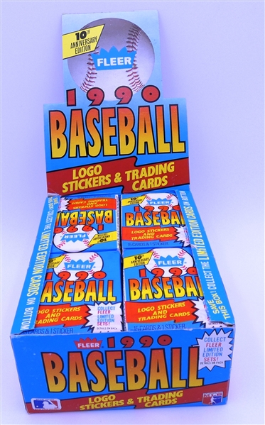 1990 Fleer Baseball Wax Box