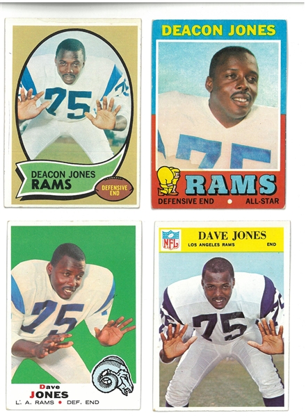 Deacon Jones Card Lot