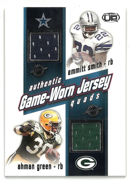 Quad Jersey Card - Emmitt Smith, Green, Williams & Martin