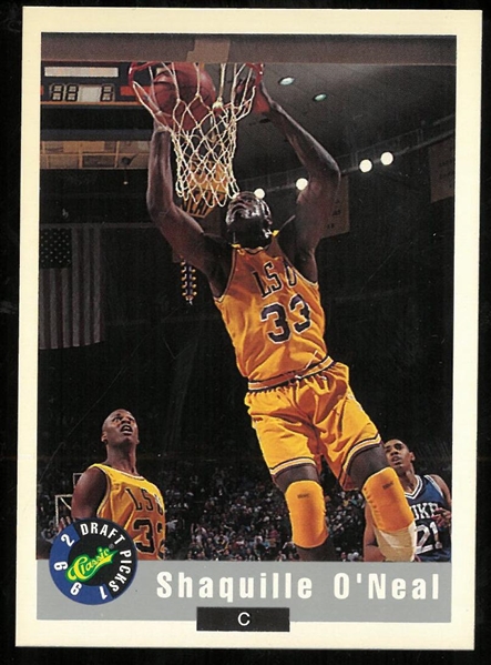 Shaquille ONeal 1992 Classic National Promo Card