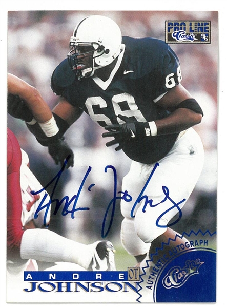 Andre Johnson Autographed 1996 Classic