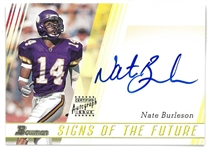 Nate Burleson Autographed 2003 Bowman Rookie Card