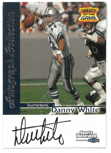 Danny White Autographed 1999 Fleer Sports Illustrated