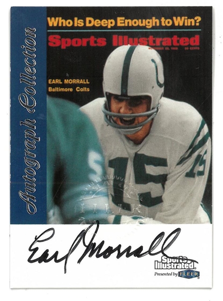 Earl Morrall Autographed 1999 Fleer Sports Illustrated