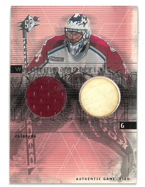 Patrick Roy 2000/01 Upper Deck SPx Winning Materials