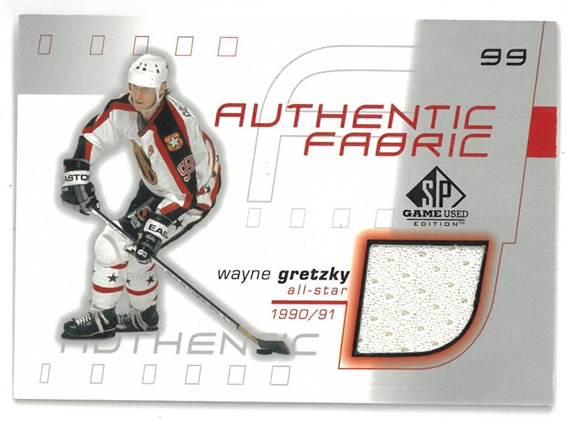 Wayne Gretzky 2001 SP Game Used Authentic Fabrics