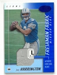 Joey Harrington 2002 Leaf Certified Helmet Card